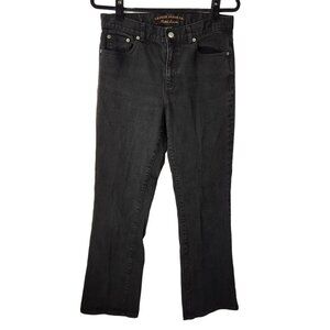Ralph Lauren Jeans Co. Classic Bootcut Black Denim Jeans Women's 8